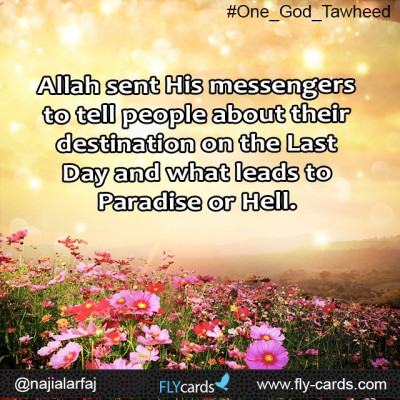 Allah sent His messengers to tell people about their destination on the Last Day and what leads to Paradise or Hellfire.