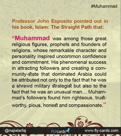 Professor John Esposito pointed out in his book, Islam: The Straight Path 