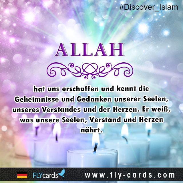 Allah created us and knows the secrets and thoughts of our souls, minds, and hearts. He knows what nourishes our souls, minds, and hearts. 