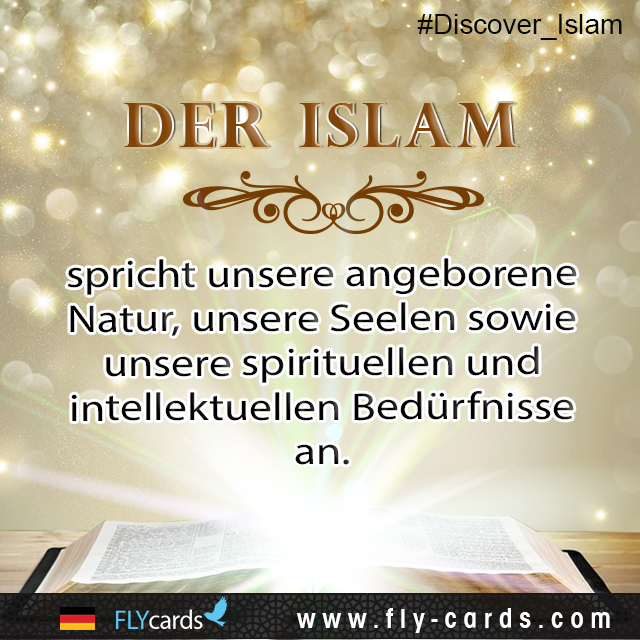 Islam speaks to our innate nature, our souls, and our spiritual and intellectual needs.