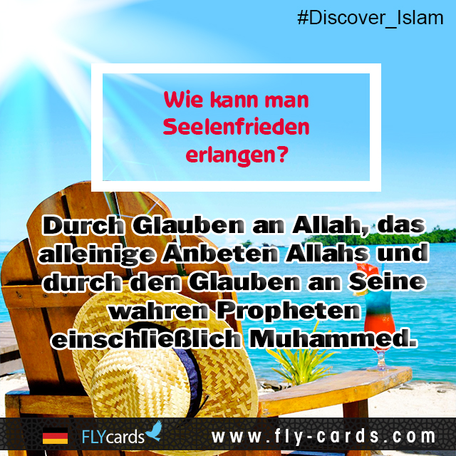 How to attain peace of mind? Believe in Allah, worship Him alone, and believe in His true Prophets. (Including Prophet Muhammad). 