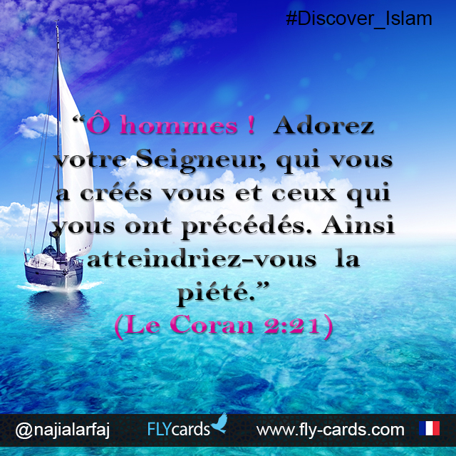 “O mankind! Worship your Lord, who created you and those who came before you that you may become righteous.”(The Quran 2:21)