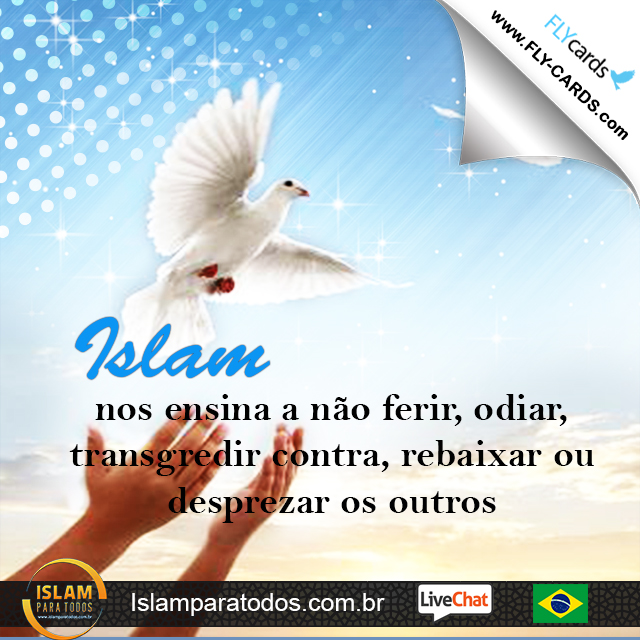 Islam nos ensina a não ferir, odiar, transgredir contra, rebaixar ou desprezar os outros